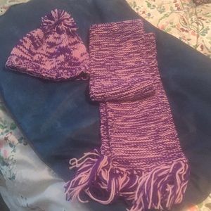 Hand made scarf and hat